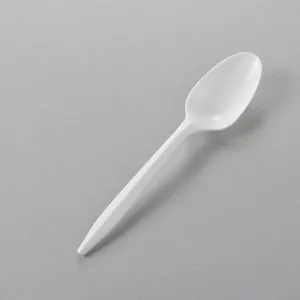 SY-PPC01 Medaim Weight Plastic Teaspoon White
