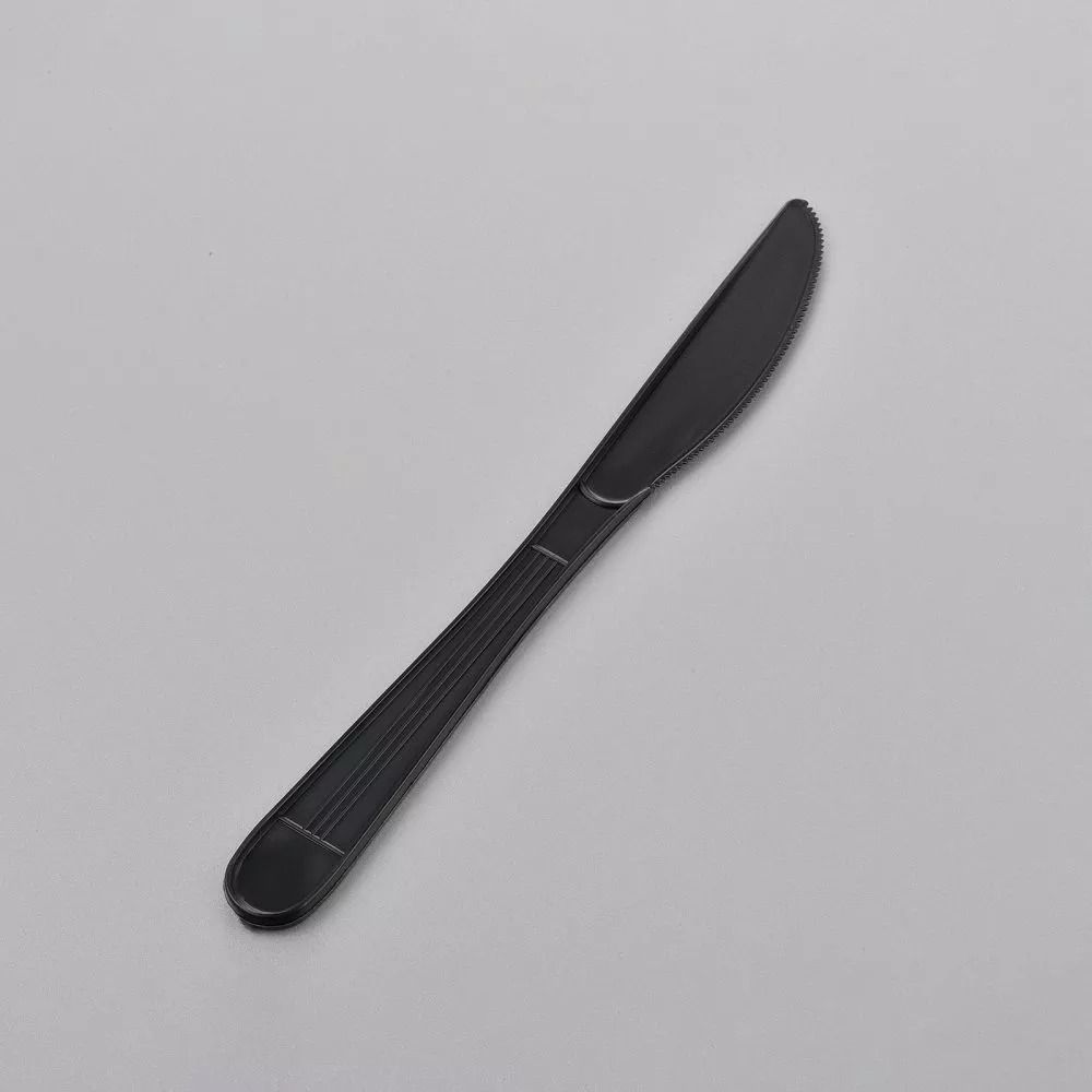SY-PPC03 Heavy Weight Plastic Knife Black