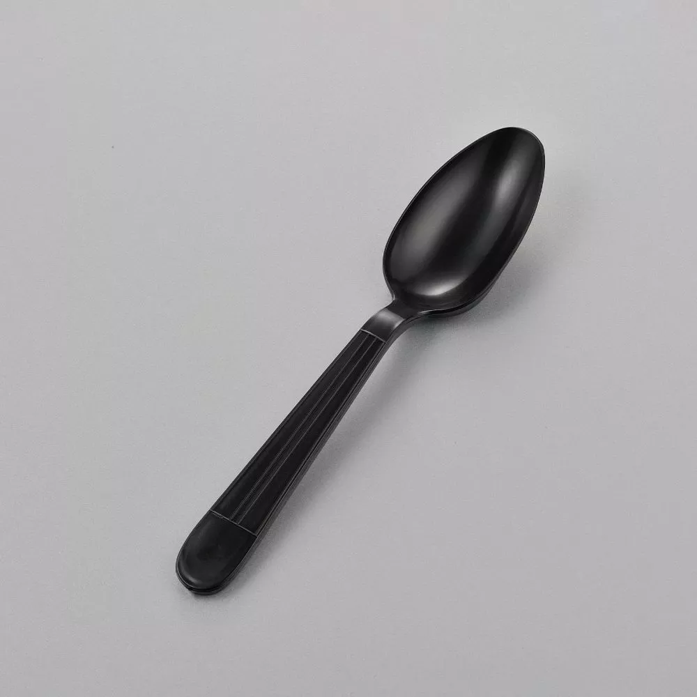 SY-PPC03 Heavy Weight Plastic Teaspoon Black
